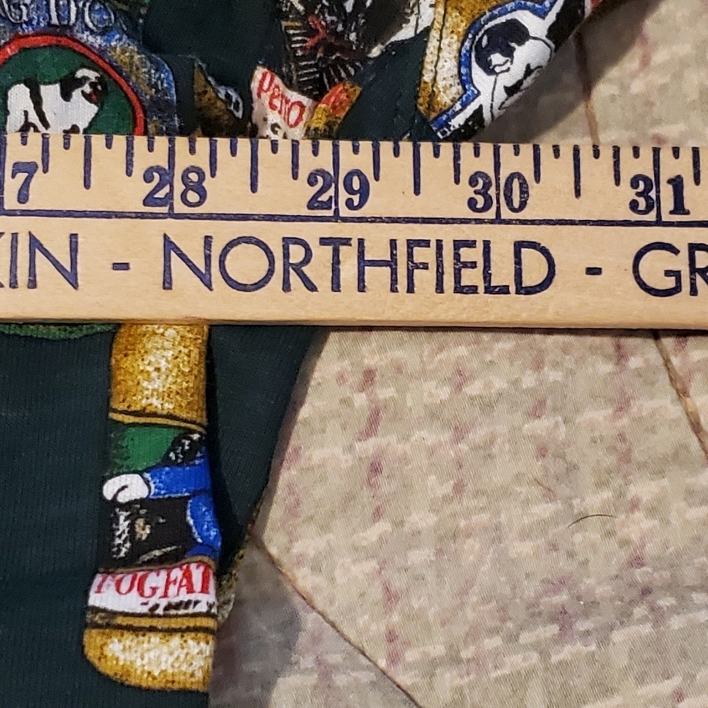 Vintage Big Dogs Shirt Button Front Multicolor Dog Breed Beer Print Cotton 4X - Picture 5 of 8